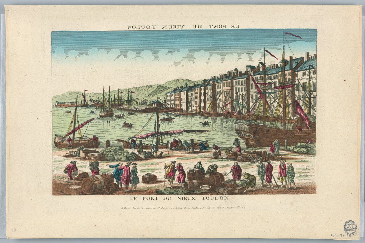 Kijkdoos, Le Port Du Vieux Toulon door Unknown artist