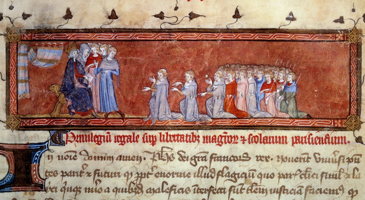 Filips Augustus (1165 - 1223) verleent het eerste privilege door Unknown artist