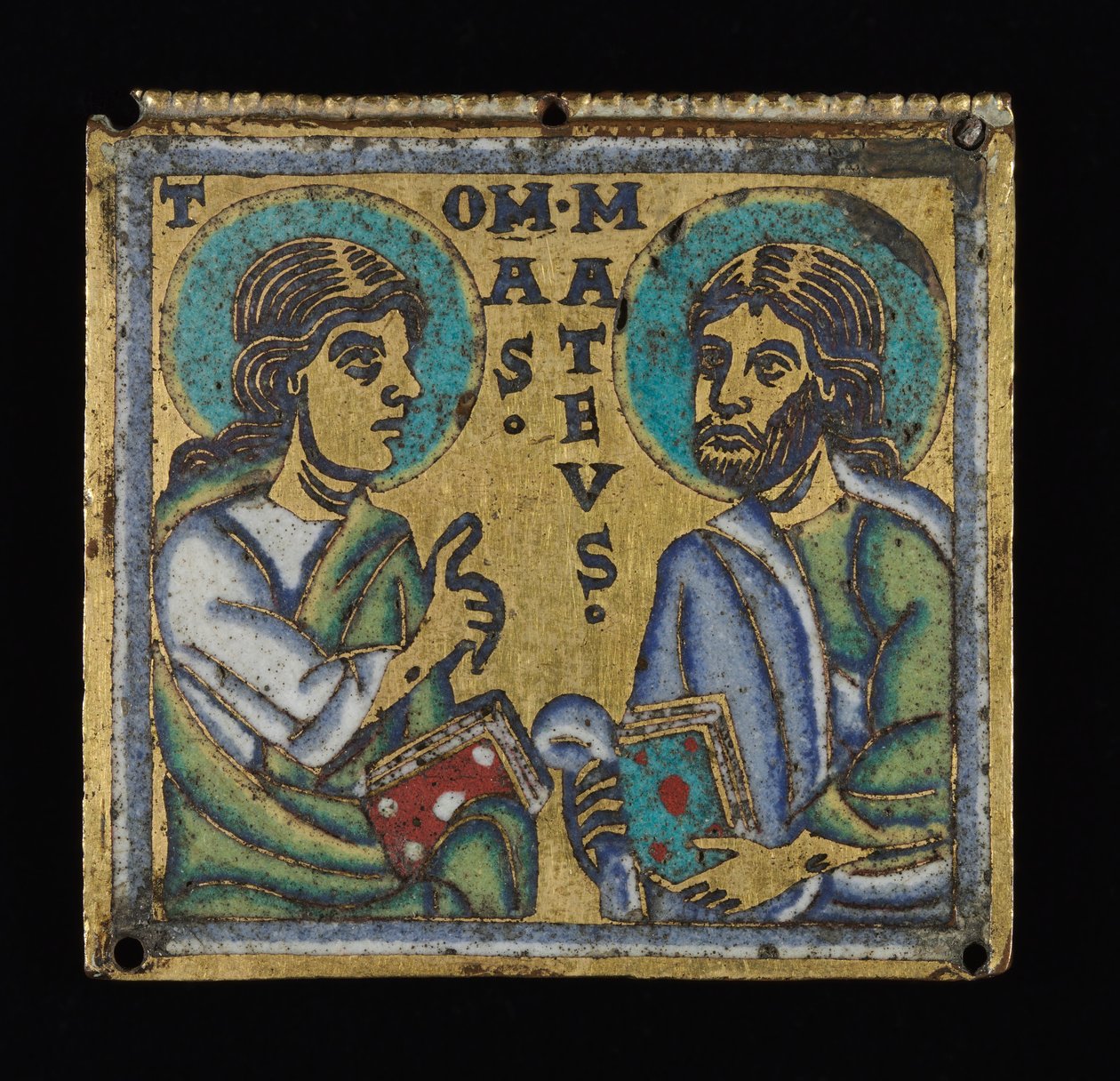 Plaque: Thomas en Matteüs door Unknown artist