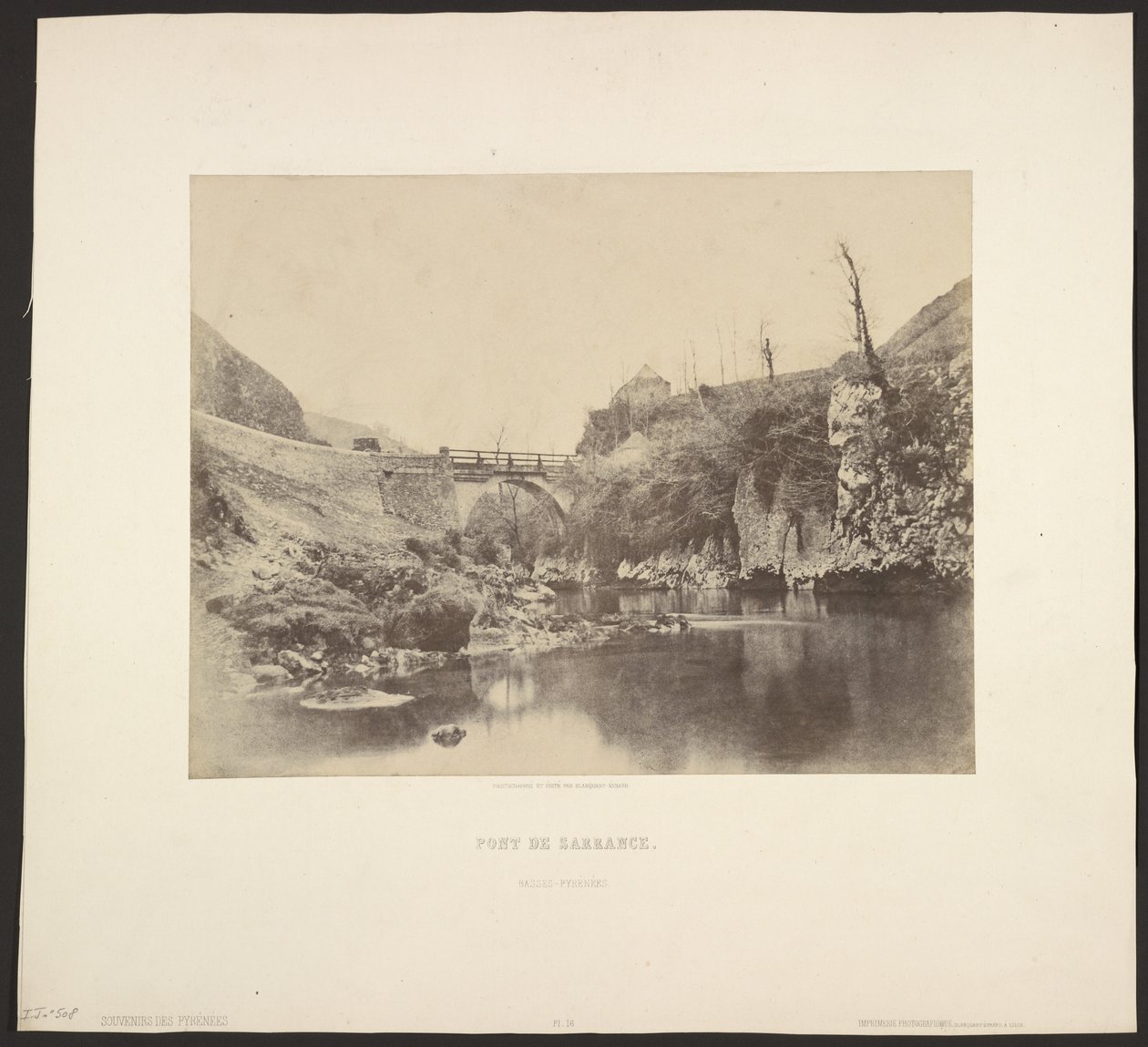 Brug van Sarrance. Lagere Pyreneeën. door Unknown artist