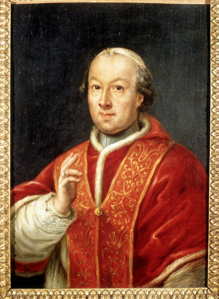 Paus Pius (Pio of Pius) VI (1717-1799). Anoniem schilderij. Rome, Museum van Risorgimento door Unknown artist