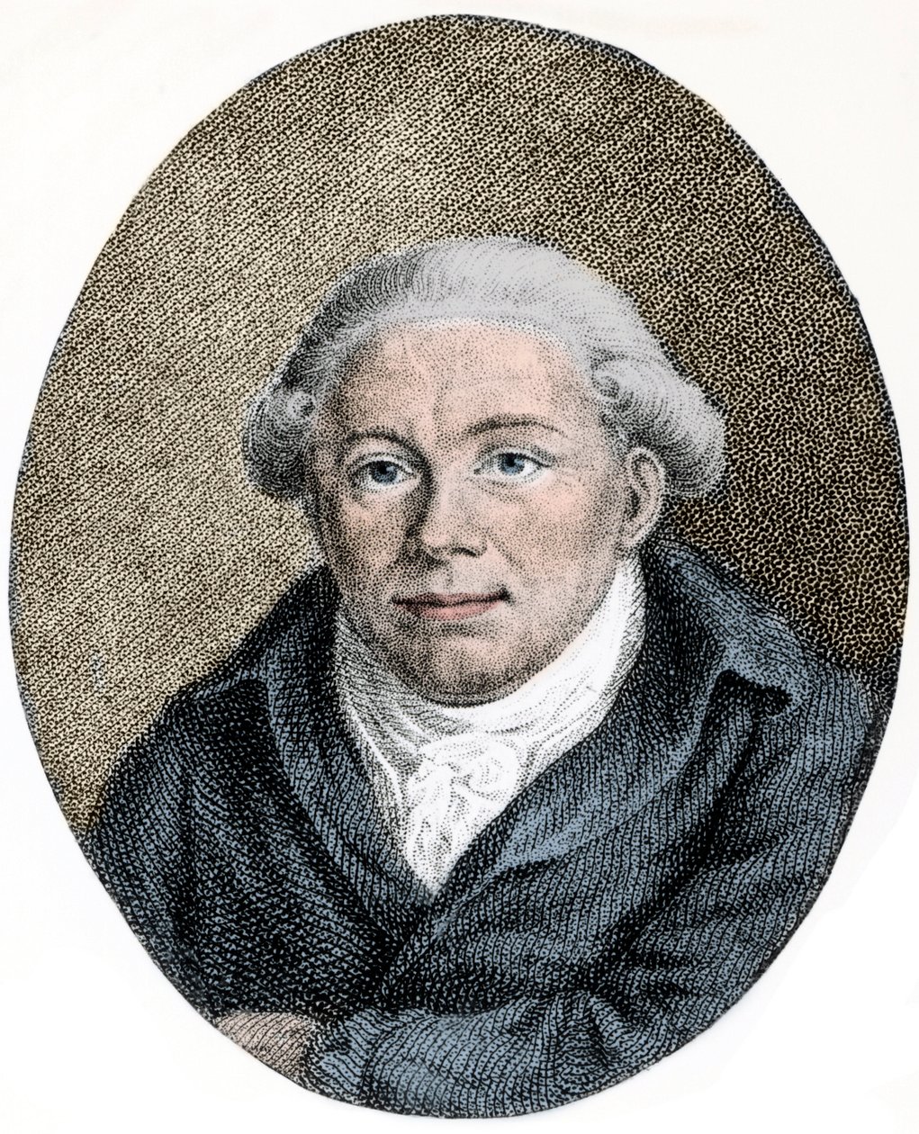 Portret van Georg Christoph Lichtenberg (1742-1799), Duitse wetenschapper, satiricus en Anglofiel - gravure door Unknown artist