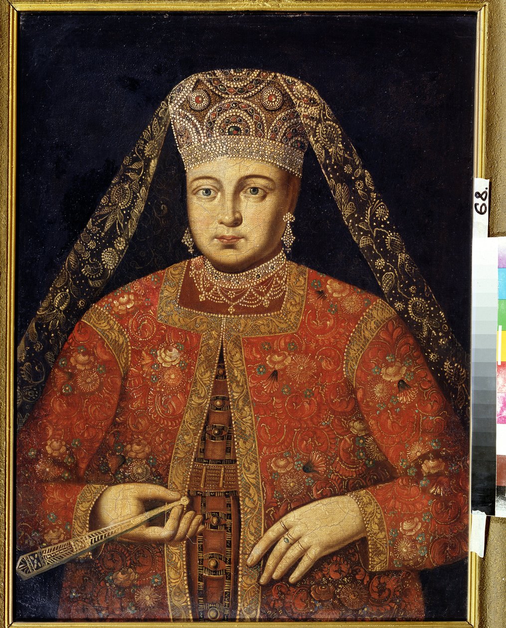 Portret van tsarina Marfa Matveyevna (1664-1715) door Unknown artist