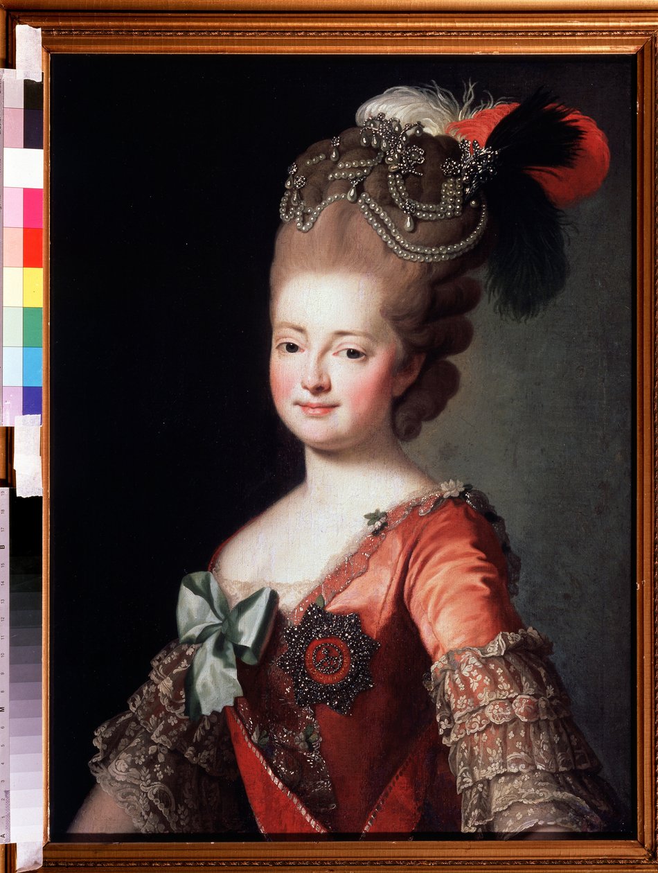 Portret van keizerin Maria Feodorovna (Sophie Dorothee van Württemberg) door Unknown artist