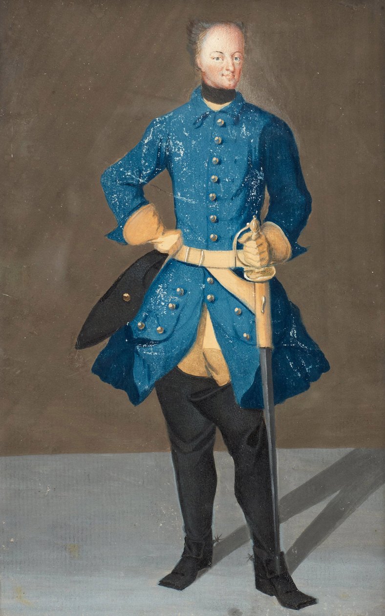 Portret van koning Karel XII van Zweden door Unknown artist