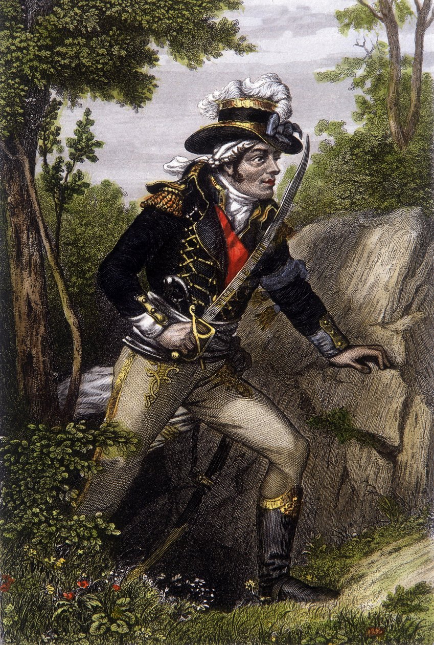 Portret van de chef chouan François Athanase de Charette de la Contrie (1763-1796) door Unknown artist