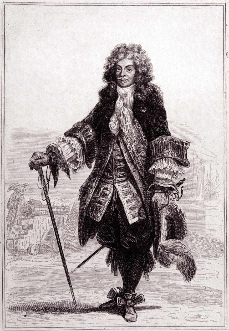 Portret van Abraham, Markies Duquesne (1610 - 1688), Franse zeeman. door Unknown artist