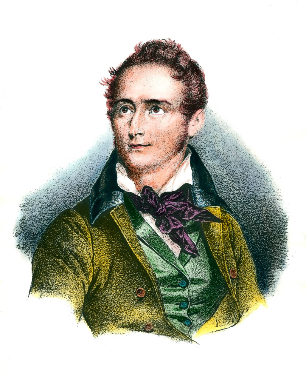 Portret van Alphonse de Lamartine (1790-1869) door Unknown artist