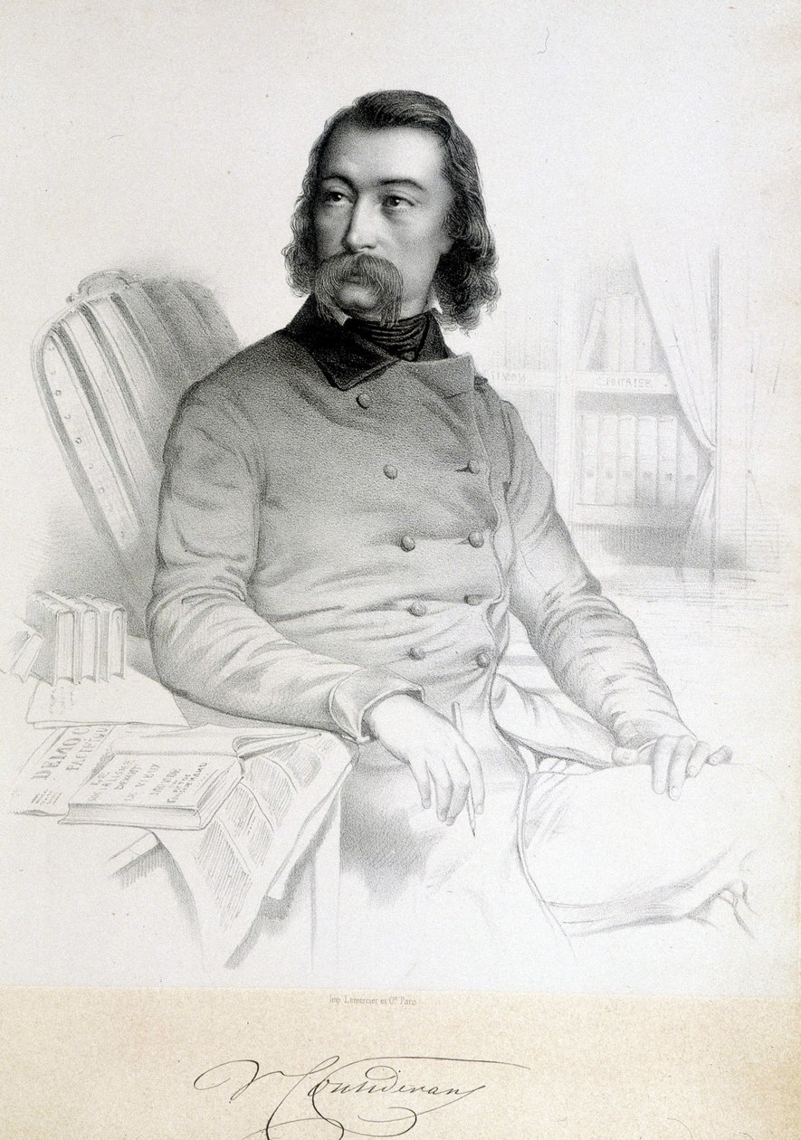 Portret van Barthelemy Prosper Enfantin, ook wel Père Enfantin (1796-1864), saint-simonist door Unknown artist