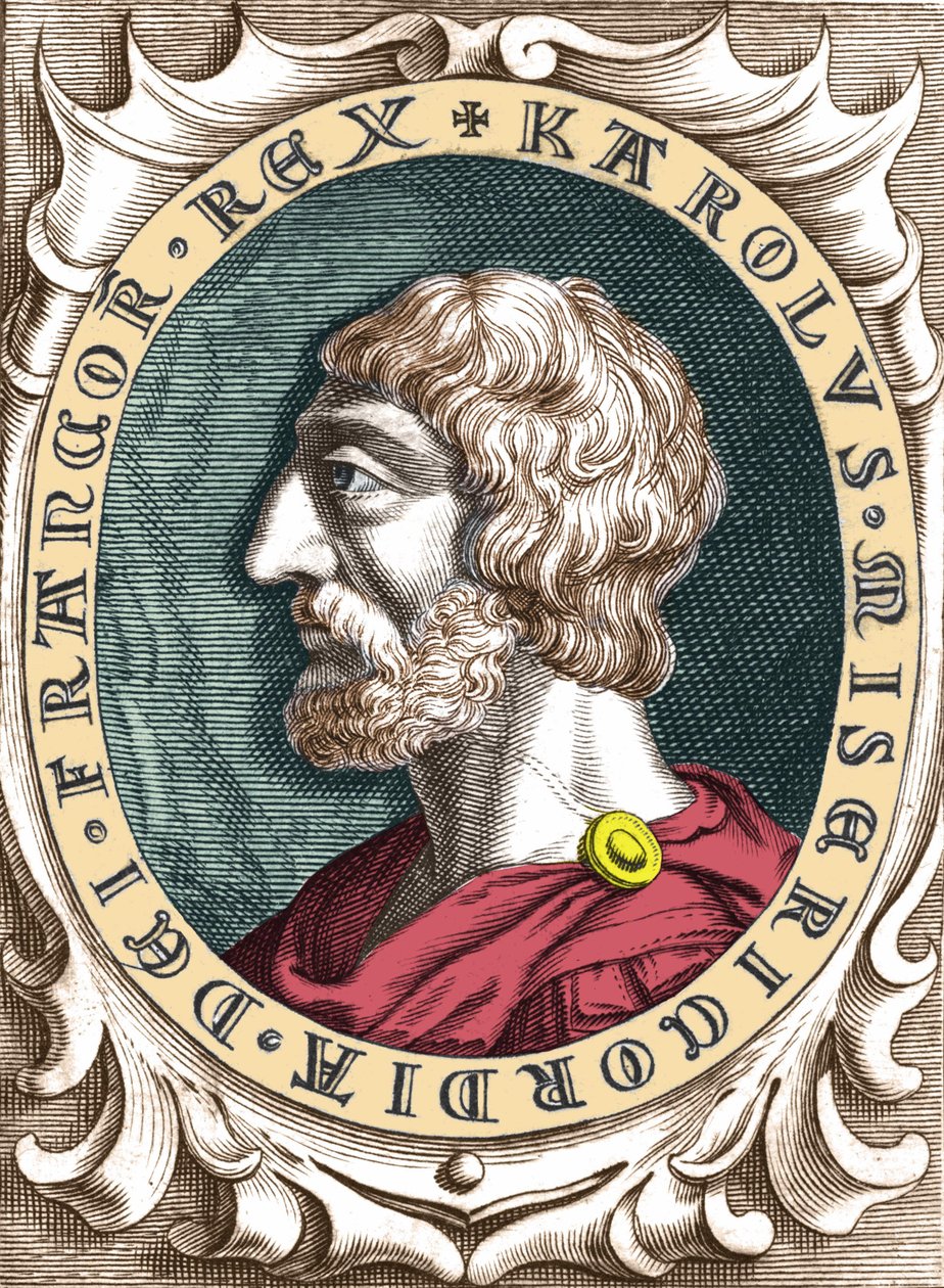 Portret van Karel de Grote of Karel I de Grote (742 - 814) Koning van de Franken door Unknown artist