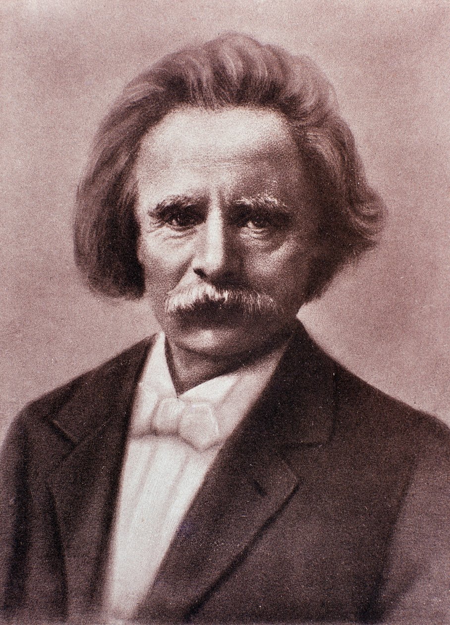 Portret van Edvard Grieg (krijttekening) door Unknown artist
