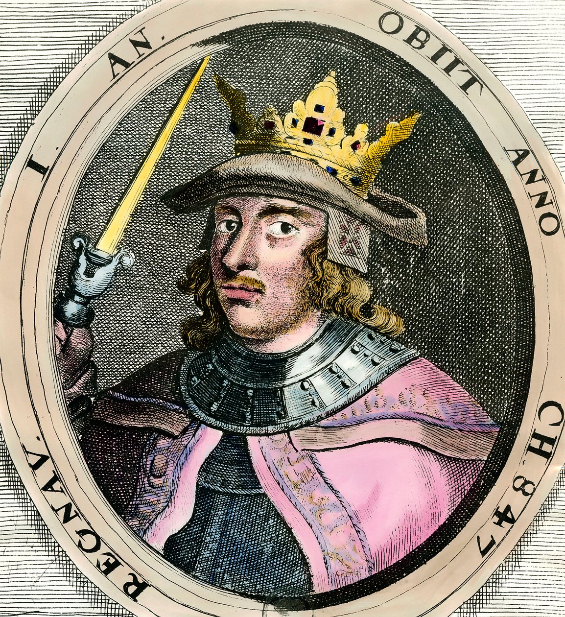 Portret van Erik I Eigod (1056-1103) Koning van Denemarken door Unknown artist