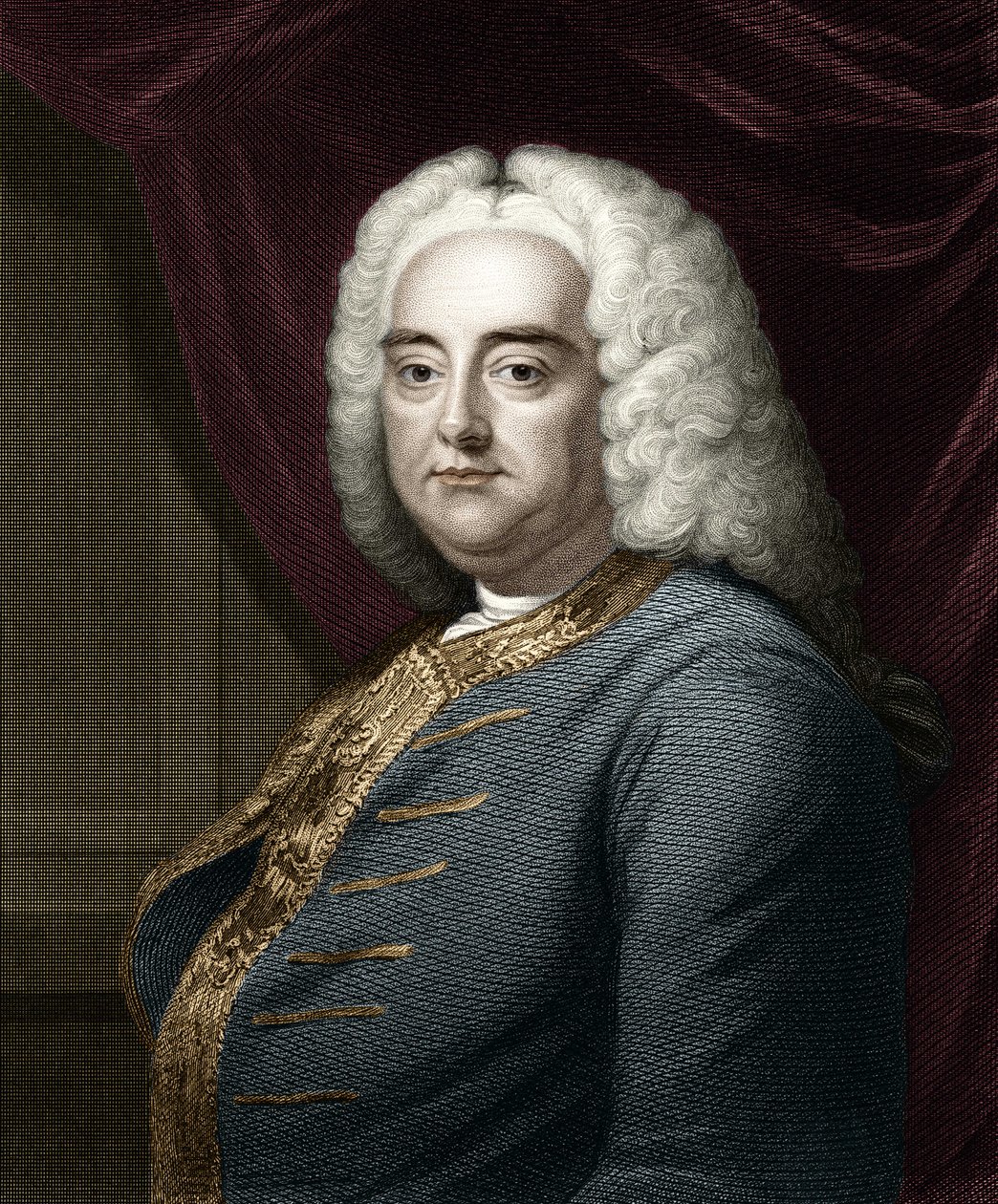 Portret van George Frederick Handel (Georg Friedrich Handel) door Unknown artist