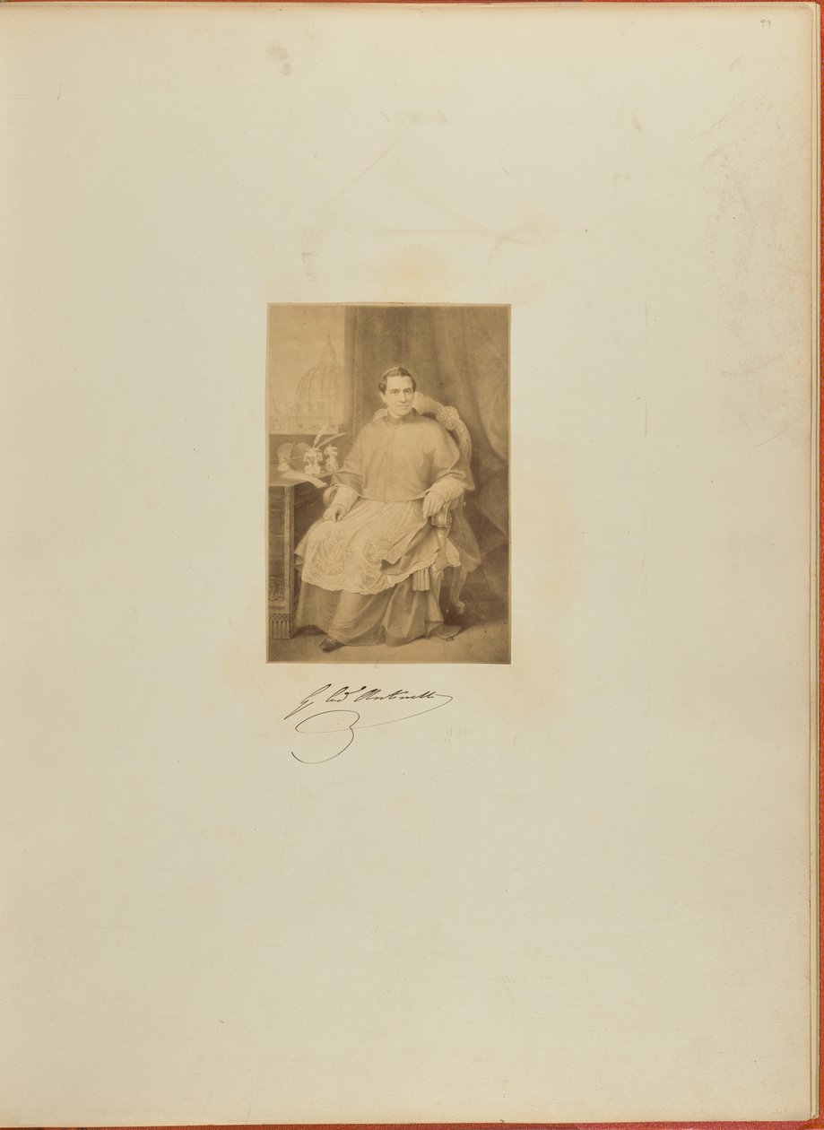 [Portret van Giacomo Antonelli]. door Unknown artist