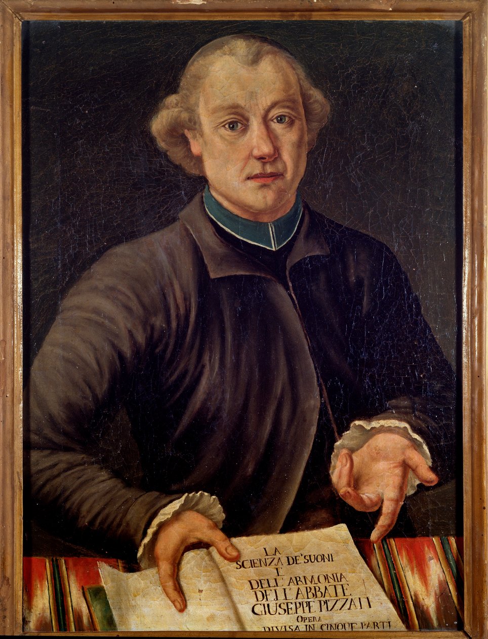 Portret van Giuseppe Pizzati, Italiaanse muziektheoreticus door Unknown artist