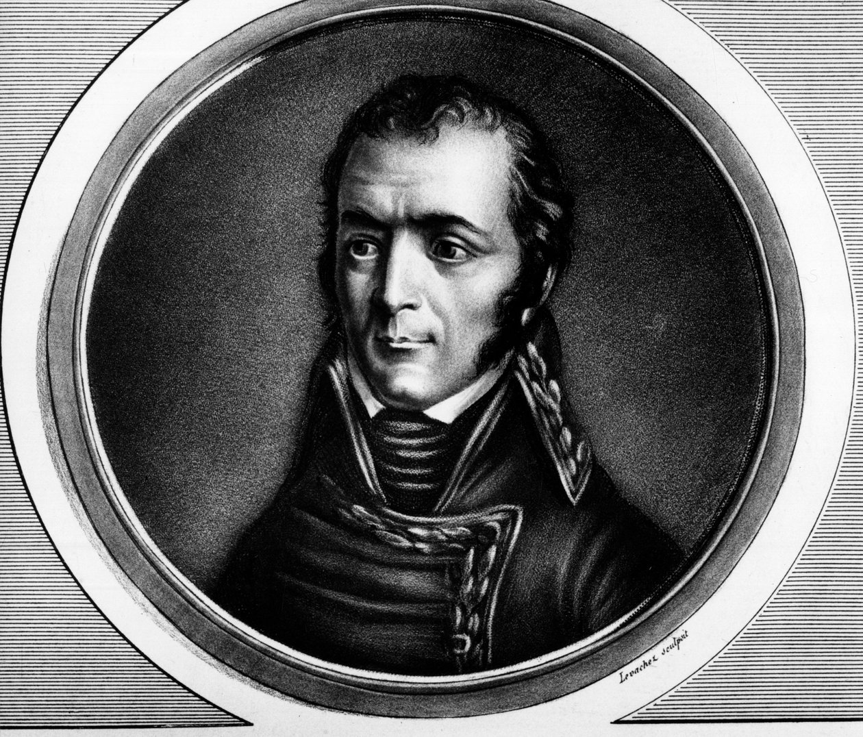 Portret van Guillaume Marie-Anne Brune, maarschalk van Frankrijk - Gravure in 