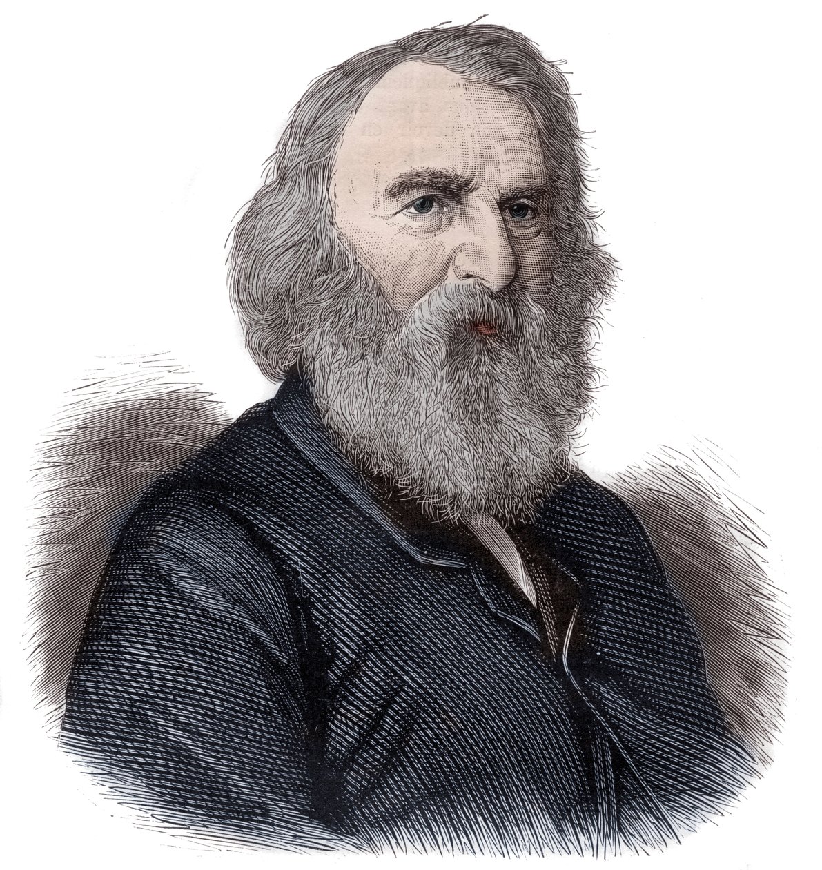 Portret van Henry Longfellow, Amerikaanse dichter en opvoeder door Unknown artist
