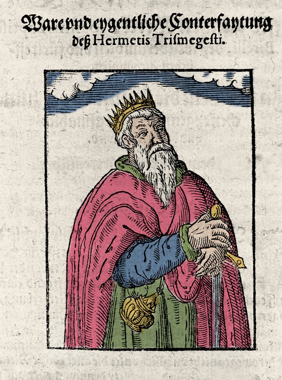 Portret van Hermes Trimegiste (Trismegistus), astroloog, door Unknown artist