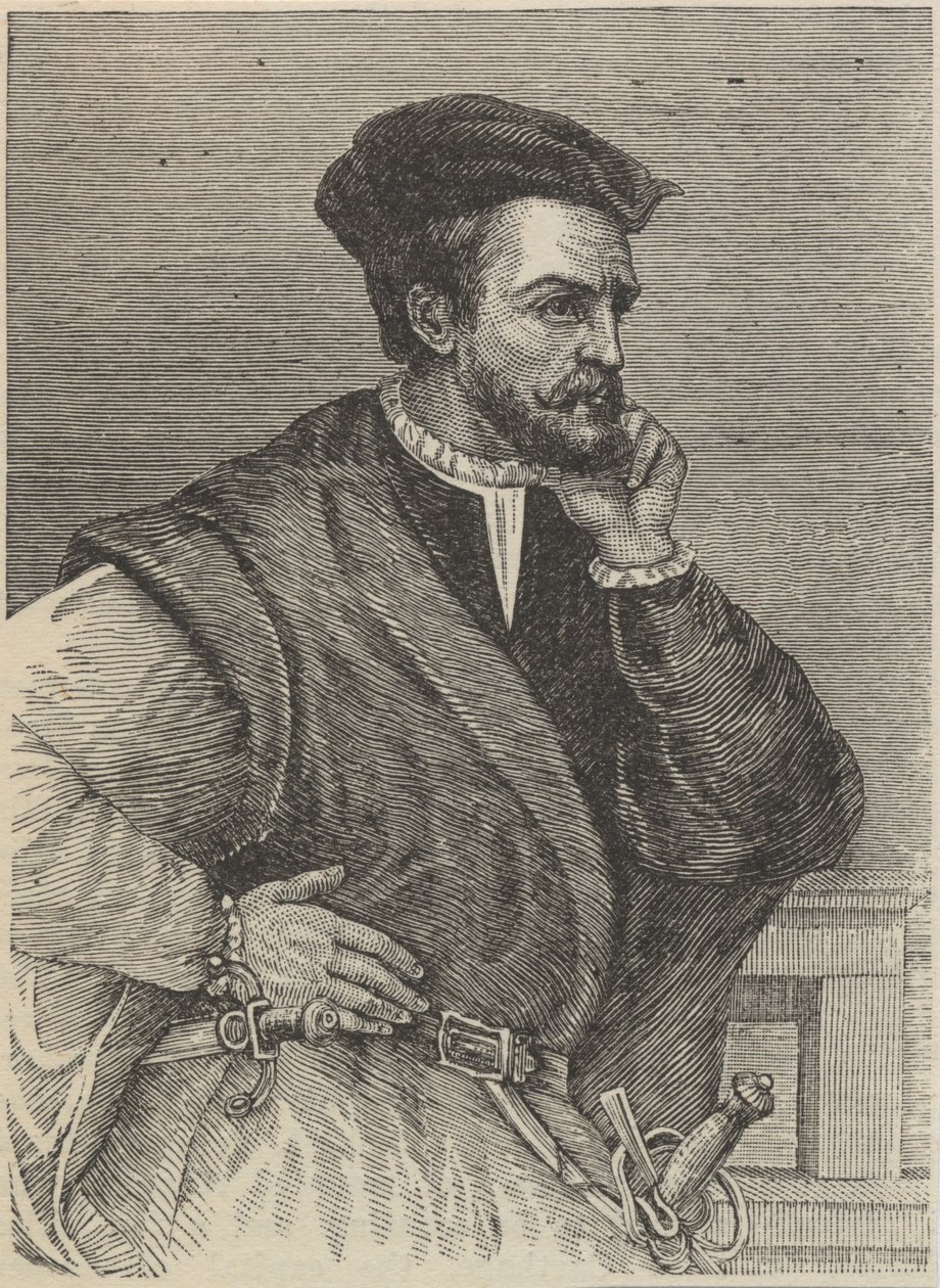 Portret van Jacques Cartier door Unknown artist