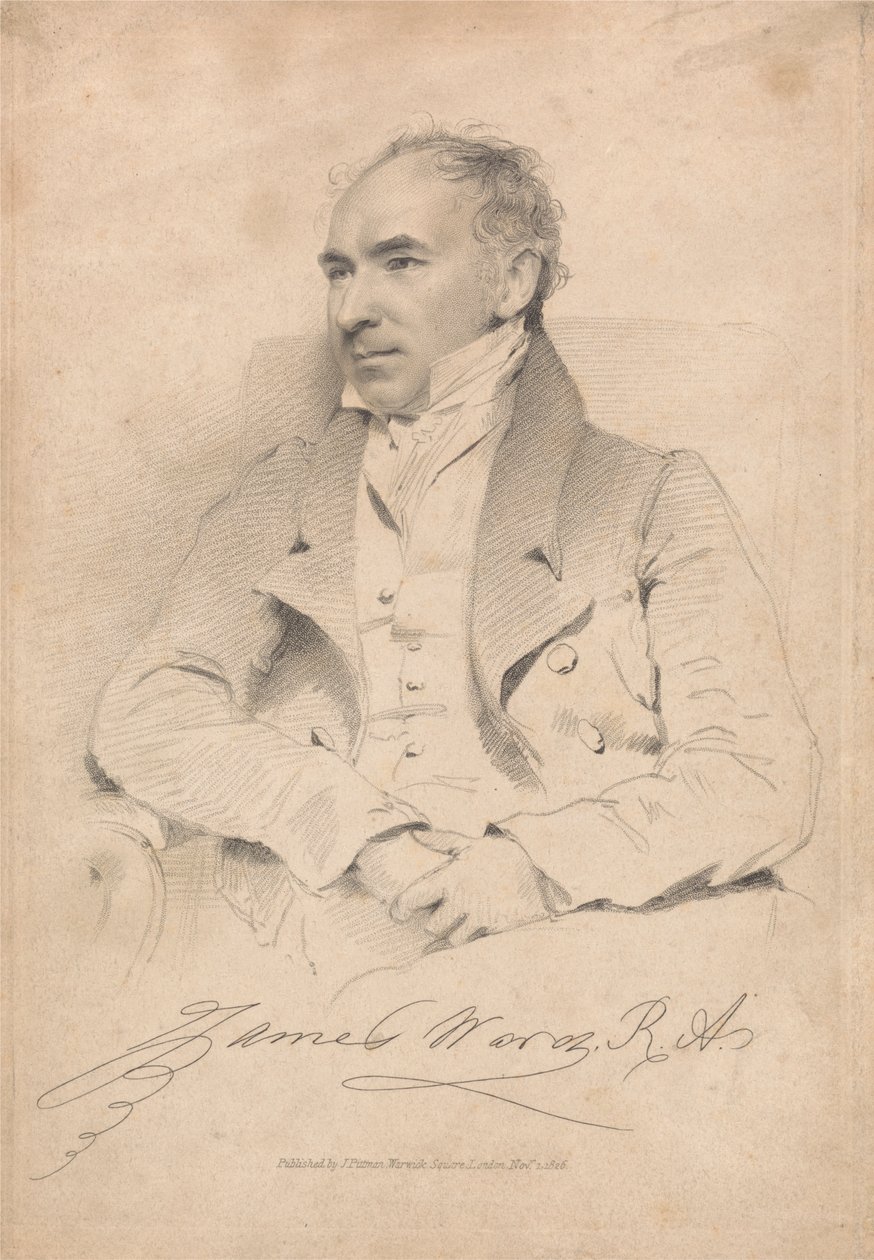 Portret van James Ward, R. A. door Unknown artist