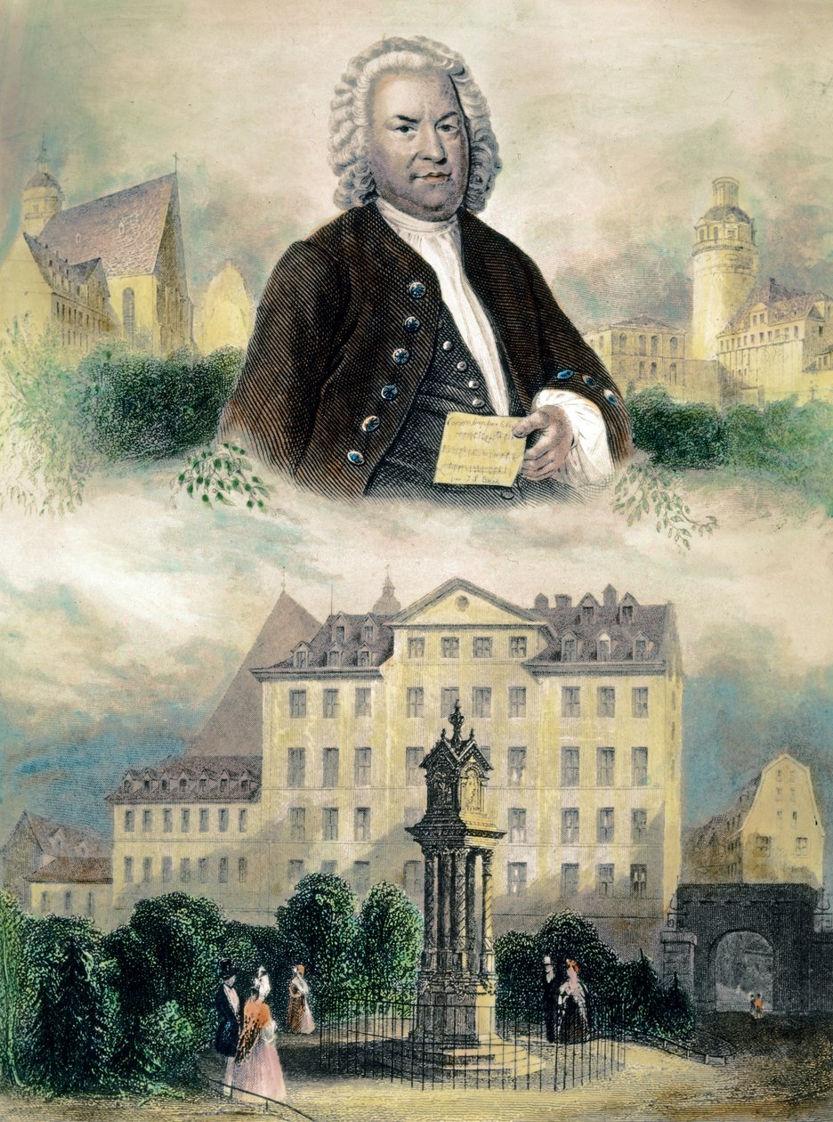 Portret van Johann Sebastian Bach door Unknown artist