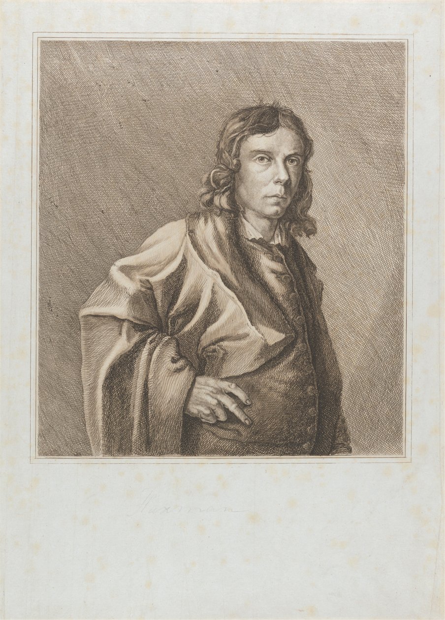 Portret van John Flaxman door Unknown artist