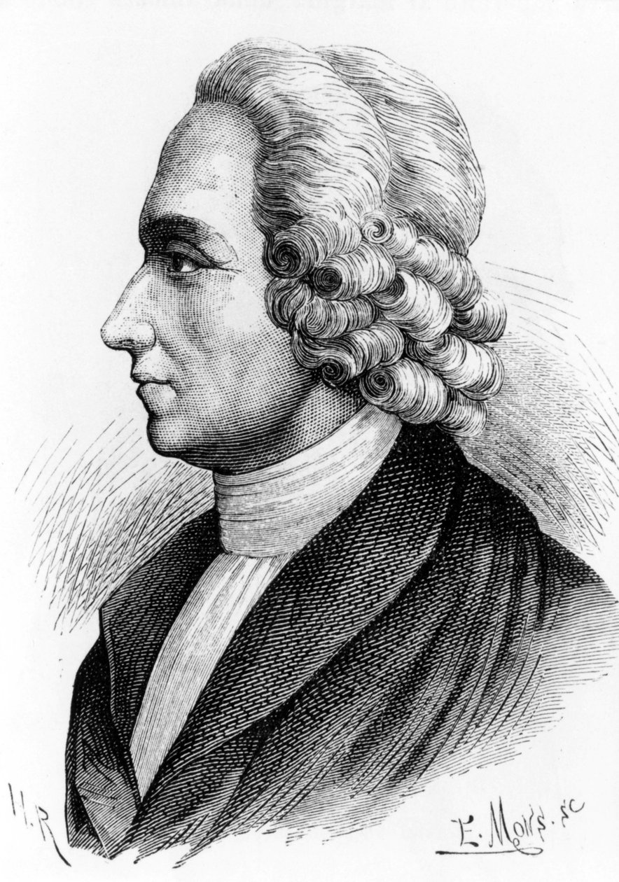 Portret van Joseph Priestley (1733 - 1804), Britse chemicus en theoloog. Gravure uit de 19e eeuw door Unknown artist