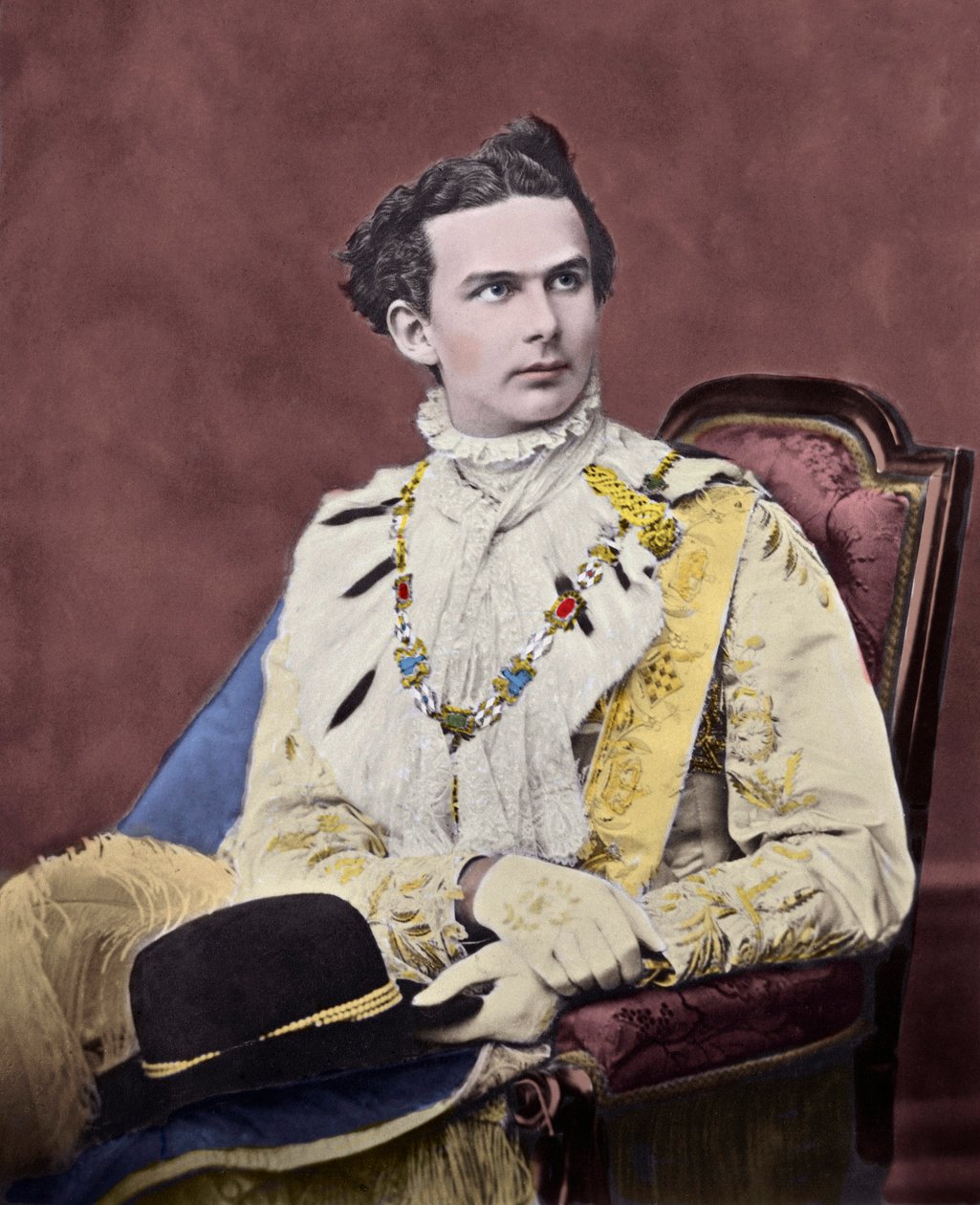 Portret van Lodewijk II van Beieren (Ludwig Otto Friedrich Wilhelm von Wittelsbach) door Unknown artist