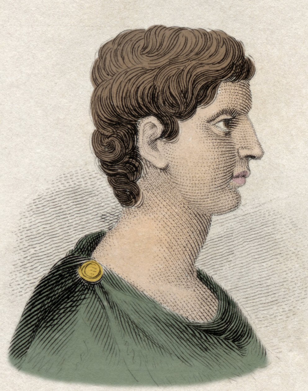 Portret van Marcus Antonius, Romeins generaal en staatsman door Unknown artist