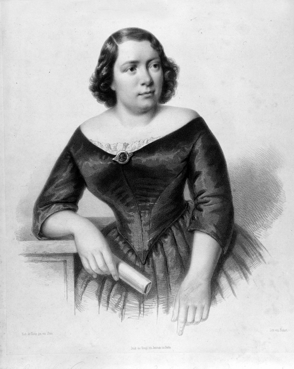 Portret van Marietta Alboni (1826-1894), Italiaanse contralto zangeres. door Unknown artist