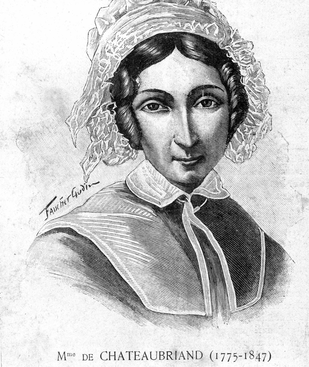 Portret van mevrouw de Chateaubriand (1775 - 1847) - in 