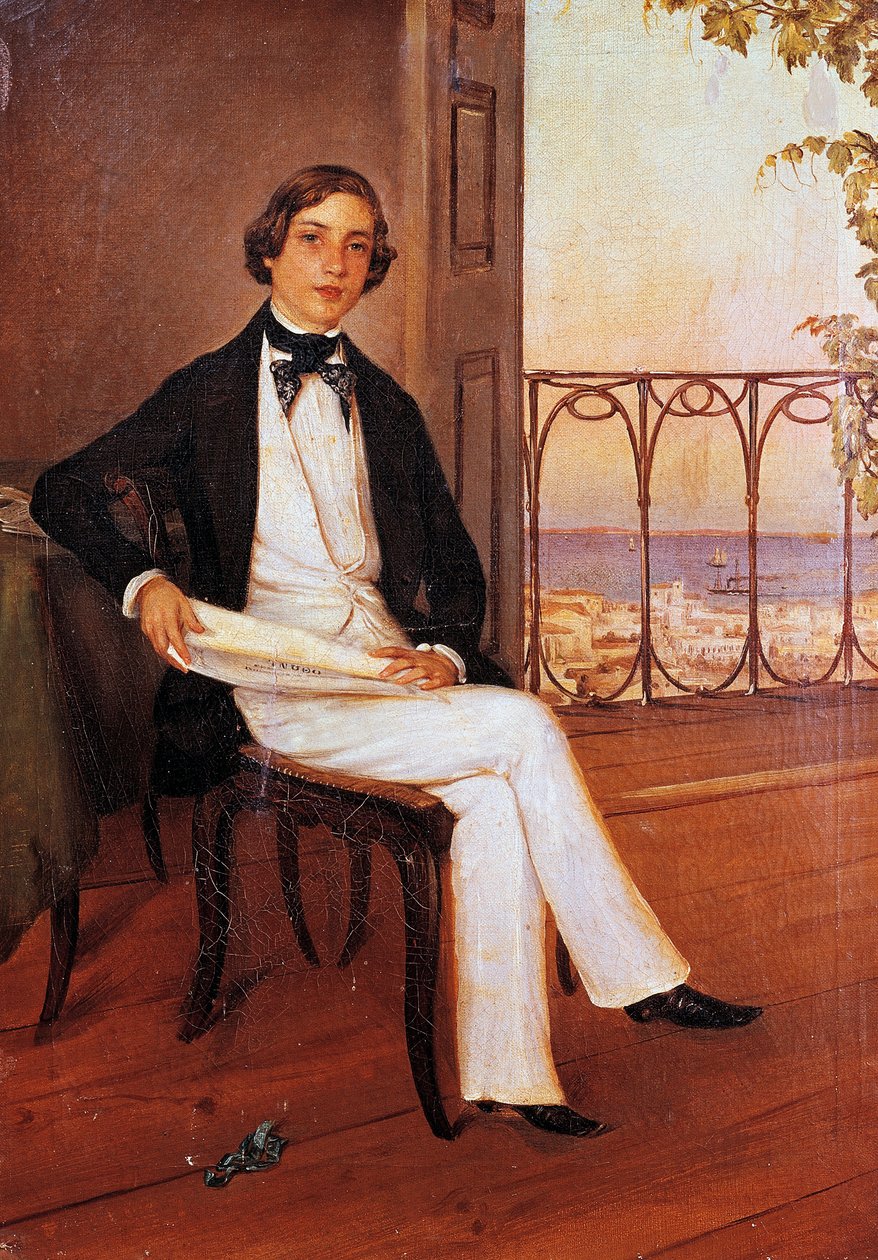 Portret van Othon I van Griekenland, prins van Beieren en eerste koning van Griekenland, circa 1833 (schilderij) door Unknown artist