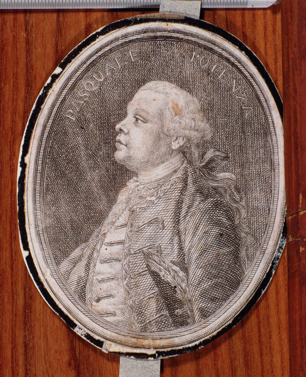 Portret van Pasquale Potenza (gravure) door Unknown artist