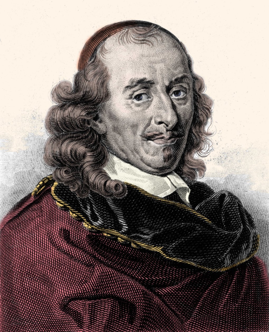 Portret van Pierre Corneille (1606-1684), gravure uit de 19e eeuw door Unknown artist