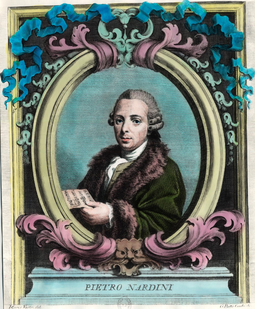 Portret van Pietro Nardini door Unknown artist