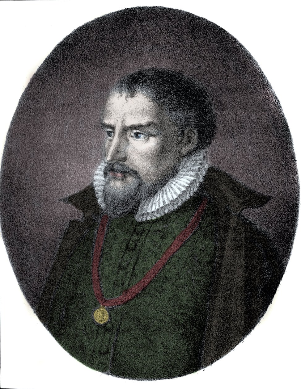 Portret van Roland de Lassus (circa 1531-1594), Franco-Vlaamse componist door Unknown artist