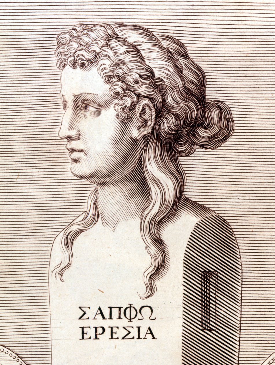 Portret van Sappho door Unknown artist