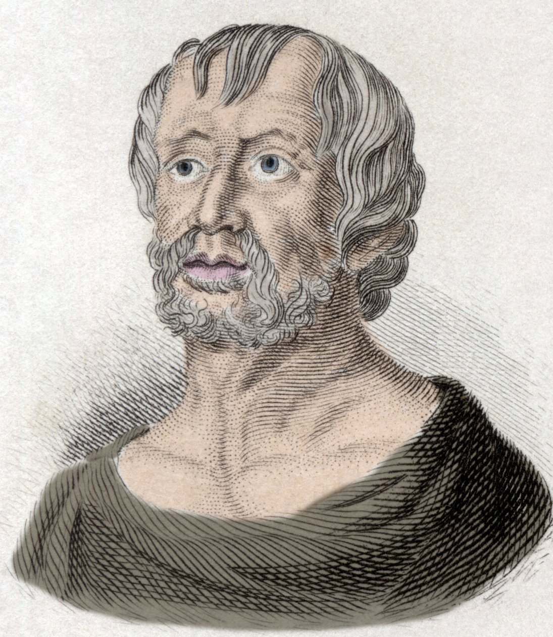 Portret van Seneca (Lucius Annaeus Seneca, 4 v.Chr.-65 n.Chr.), filosoof van de Stoïcijnse school, toneelschrijver en Romeins staatsman. door Unknown artist