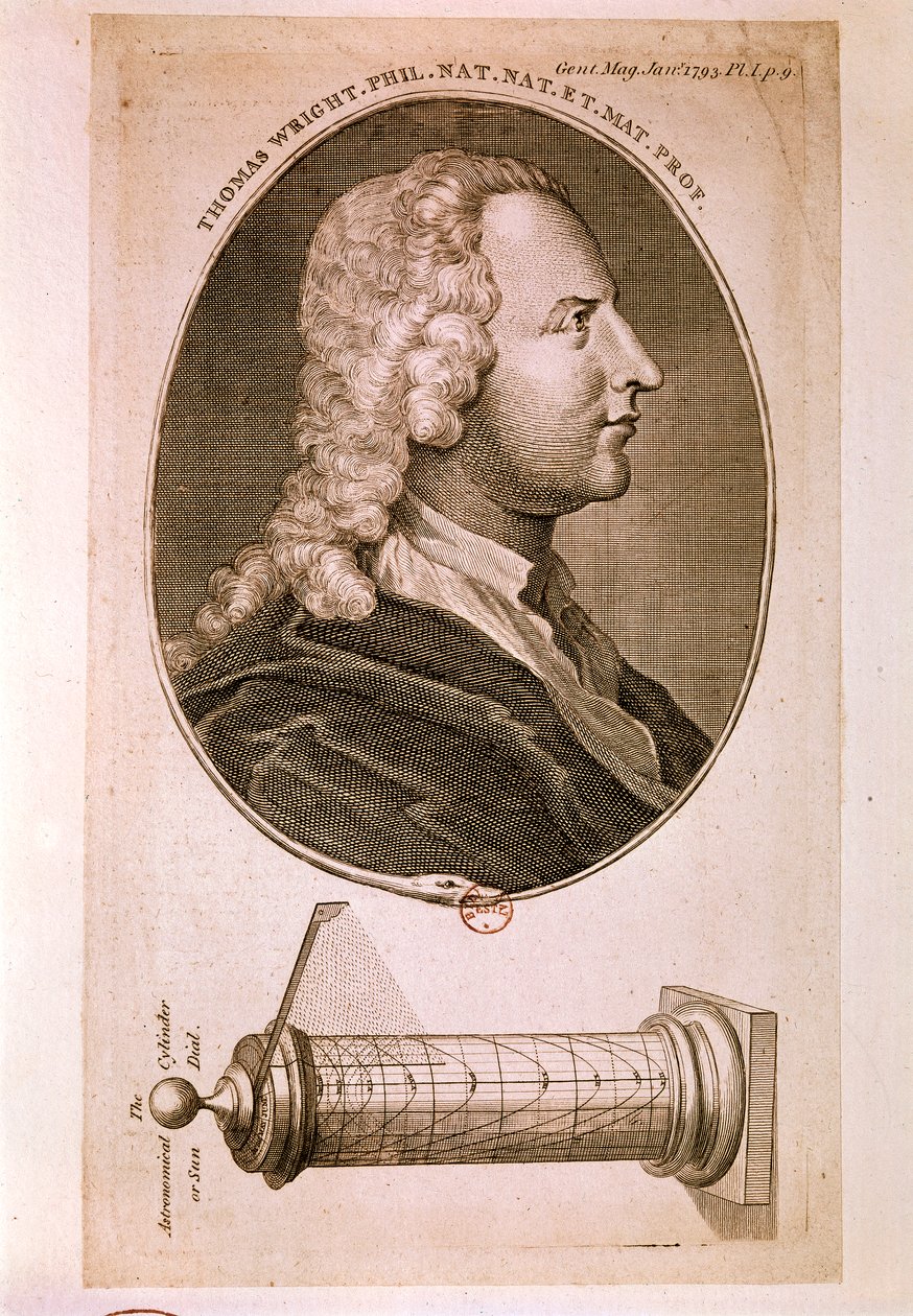 Portret van Thomas Wright door Unknown artist