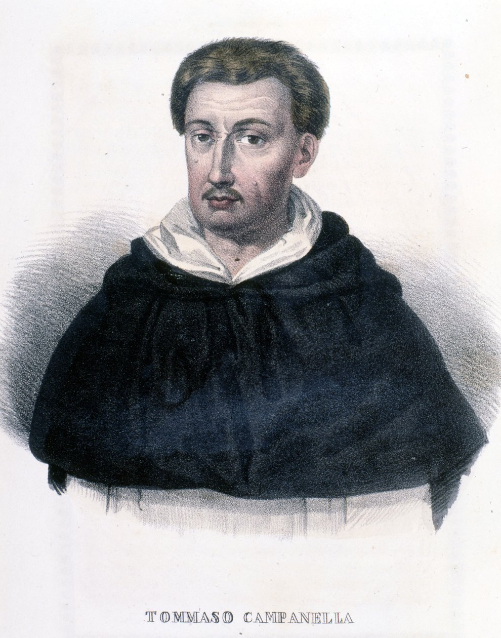 Portret van Tommaso Campanella (1568-1639), Italiaanse filosoof. door Unknown artist