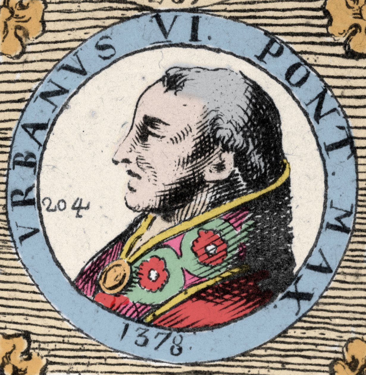 Portret van Urbanus VI (Bartolemeo Prignano) door Unknown artist