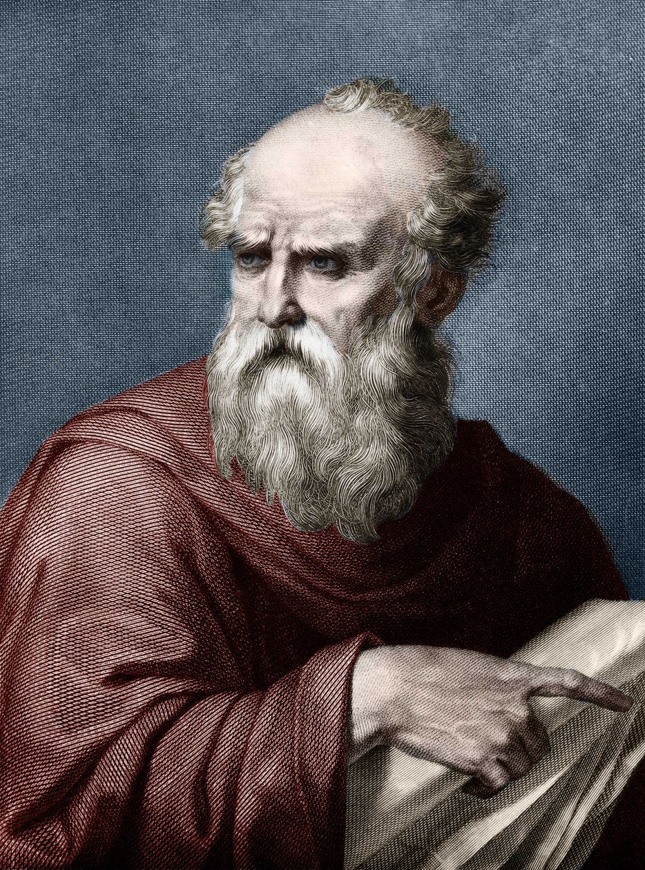 Portret van Vitruvius (Marcus Vitruvius Pollio) Romeinse architect die leefde in de 1e eeuw v.Chr. door Unknown artist