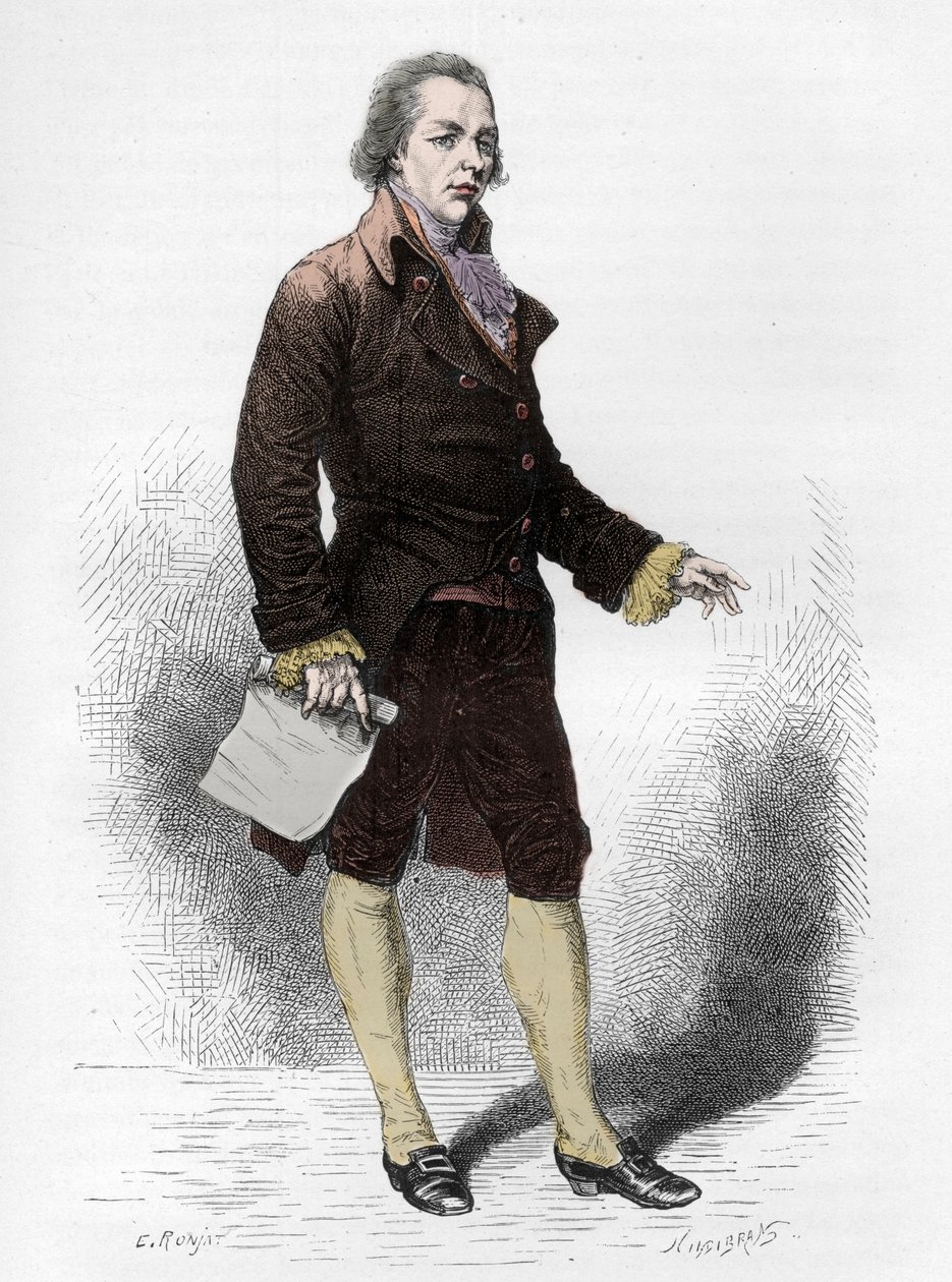 Portret van William Pitt de Jongere (1759-1806) - Portret van William Pitt le Jeune (1759-1806) - Gravure in 