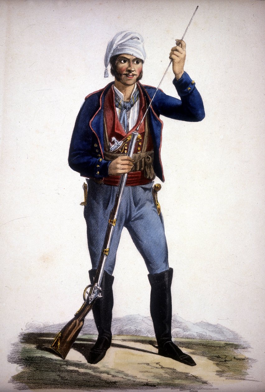Portret van een Siciliaanse rover door Unknown artist
