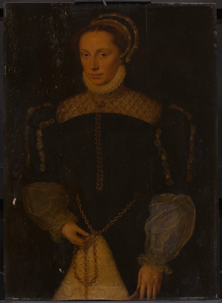 Portret van een vrouw door Unknown artist