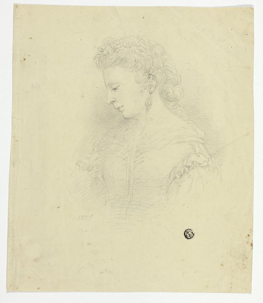 Portret van een Jonge Vrouw door Unknown artist