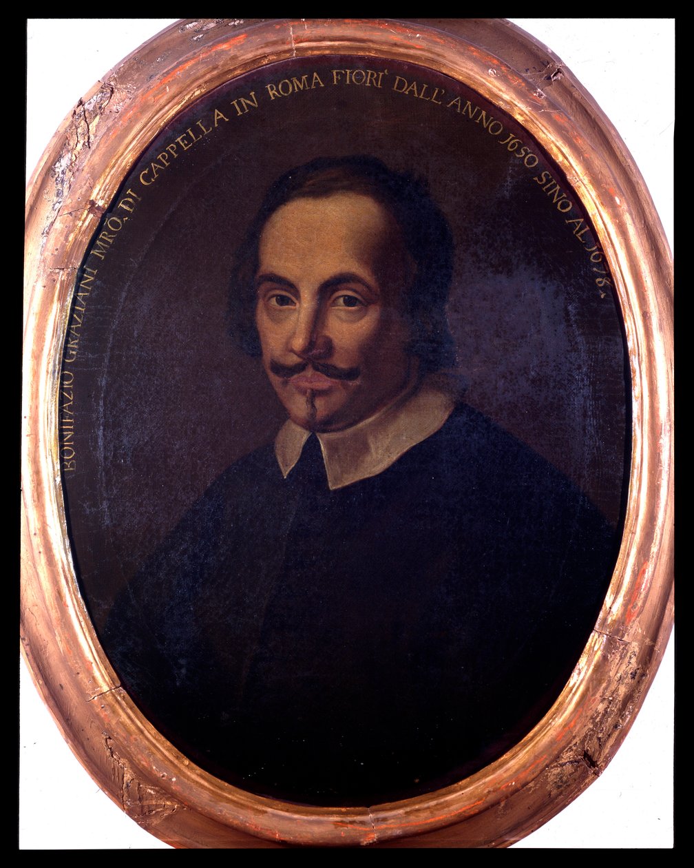 Portret van de Italiaanse componist Bonifazio Graziani door Unknown artist