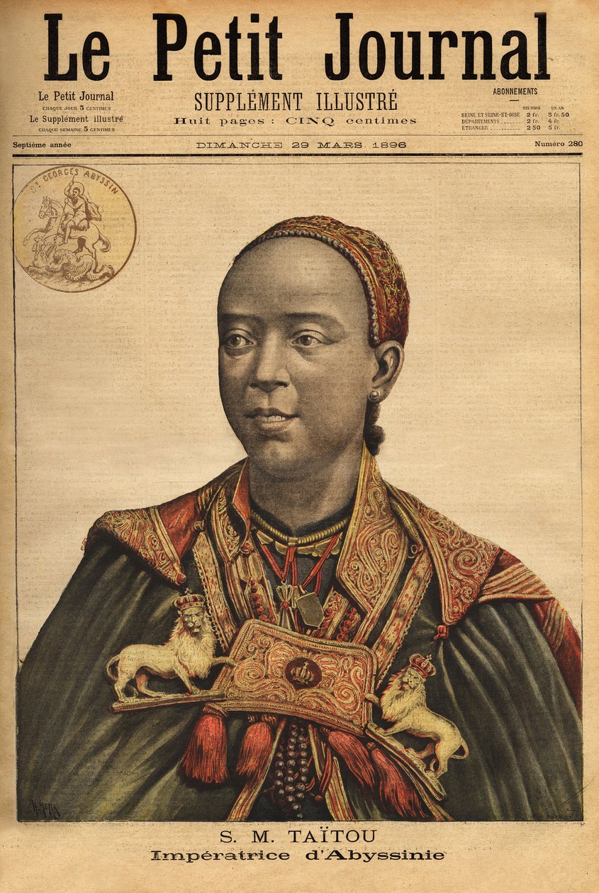 Portret van Keizerin Taytu Betul (Taitou) door Unknown artist