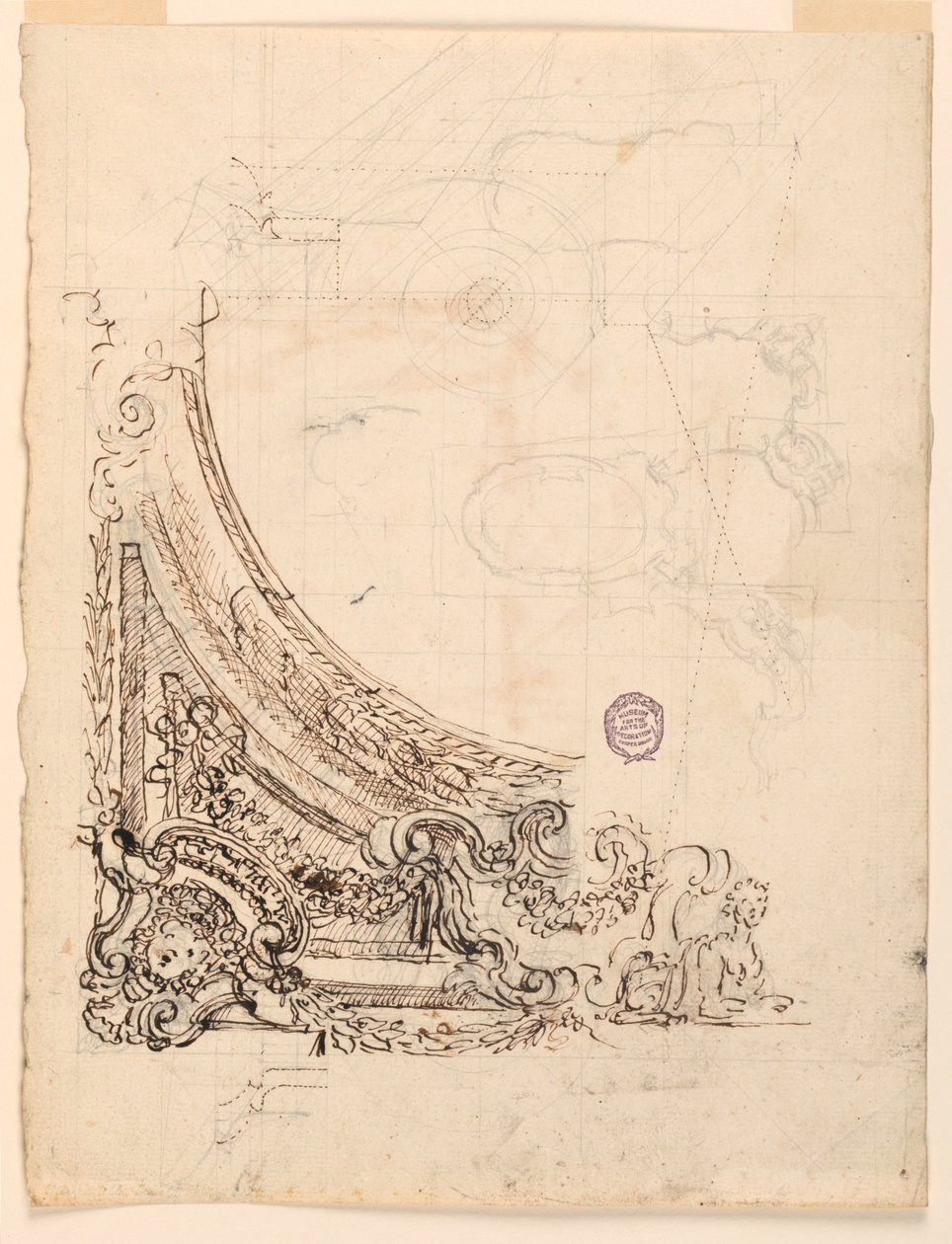 Ontwerp voor een plafond door Unknown artist