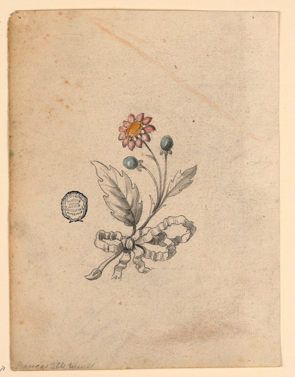 Ontwerp voor een corsage door Unknown artist